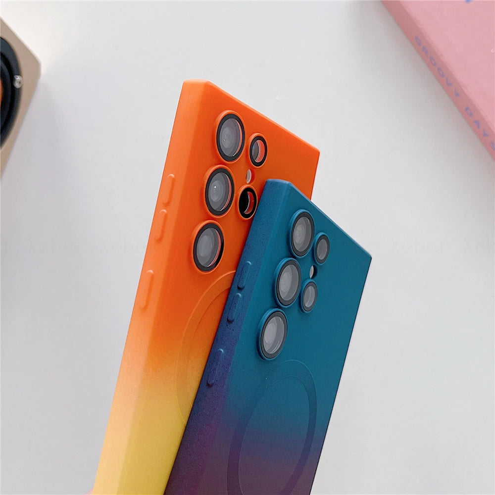 LACE UP MAGNETIC PHONE CASE FOR SAMSUNG