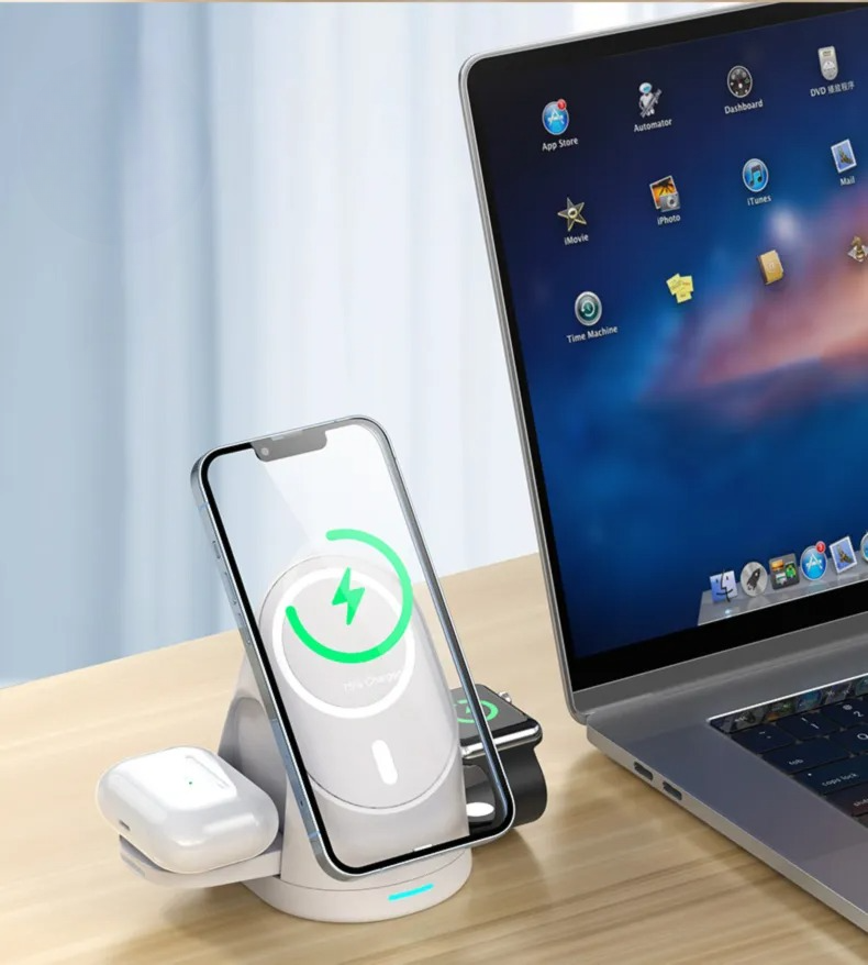 hubegg, wireless charger, white variant, front view