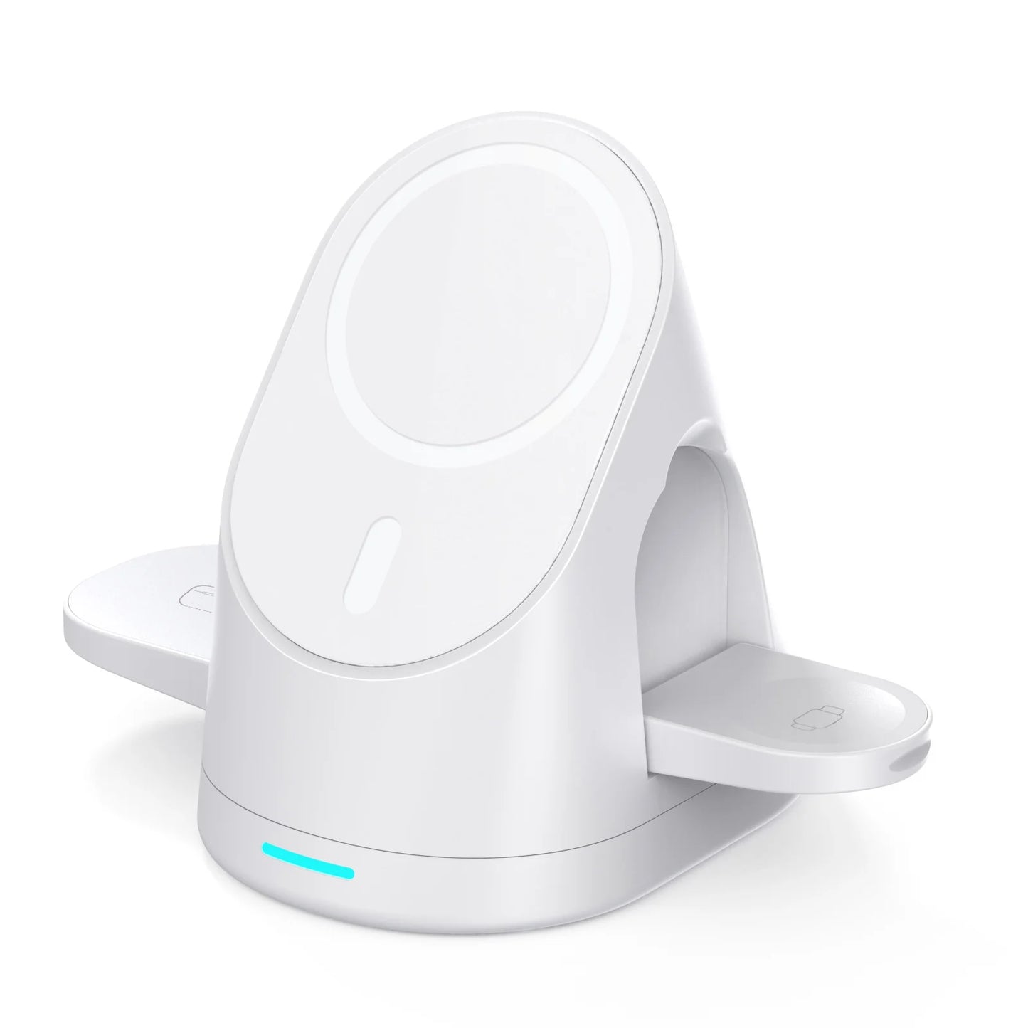 hubegg, wireless charger, white variant, front view